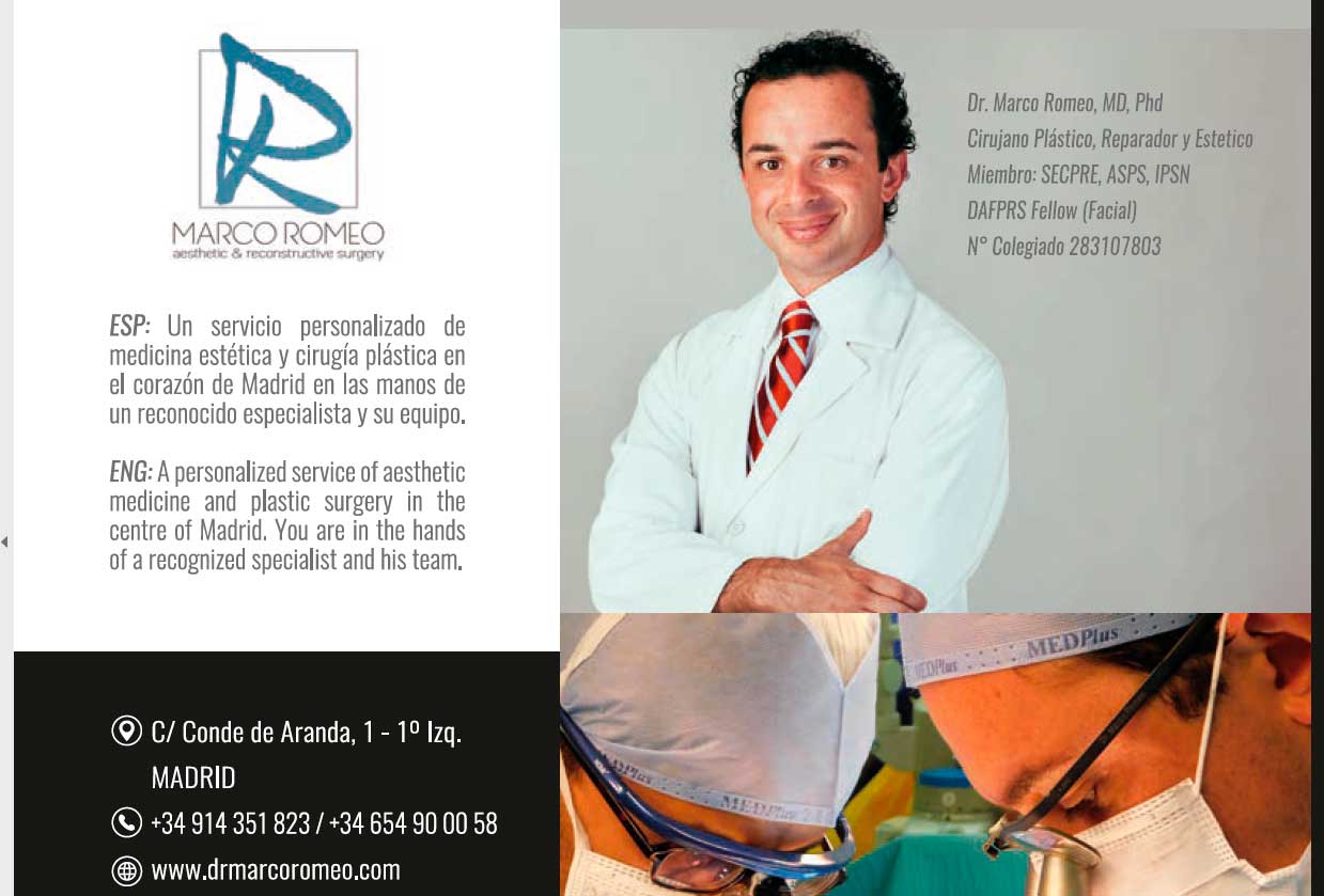 Captura Revista Luxury World Madrid - Dr Marco Romeo